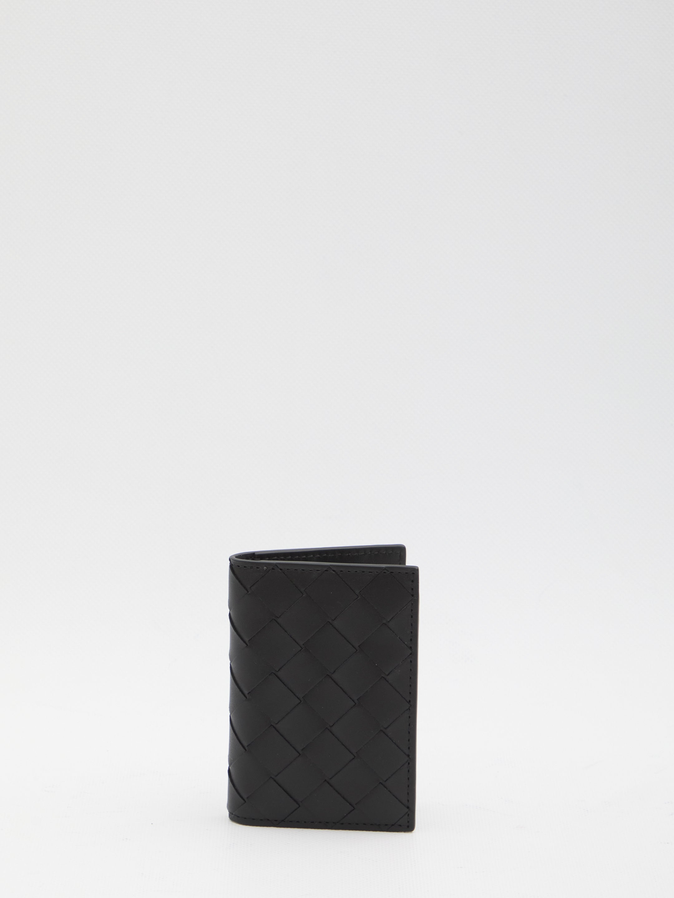 BOTTEGA VENETA Mini Intrecciato Card Holder with Flap - FW25