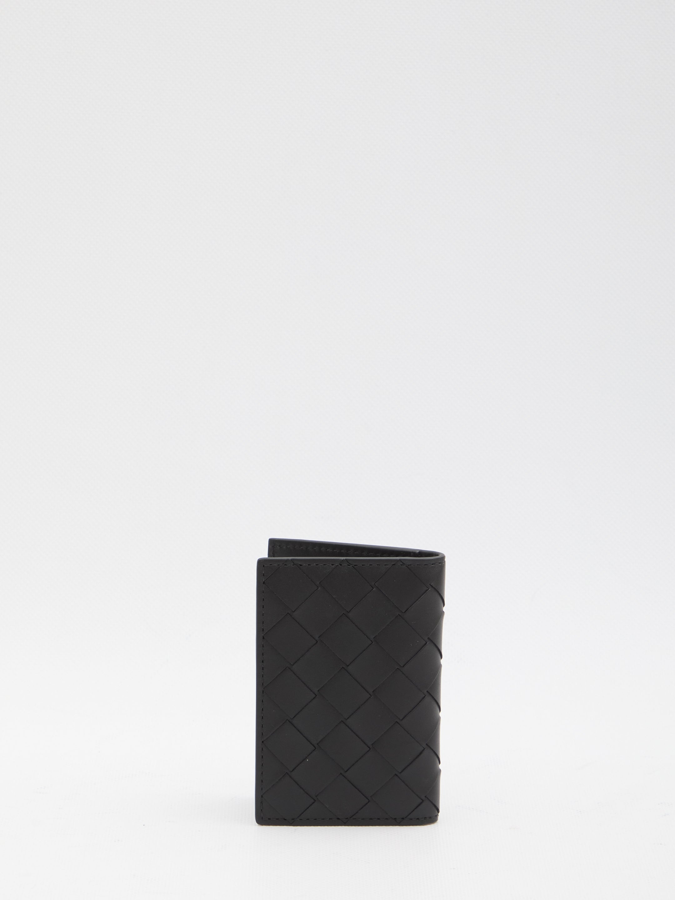 BOTTEGA VENETA Mini Intrecciato Card Holder with Flap - FW25