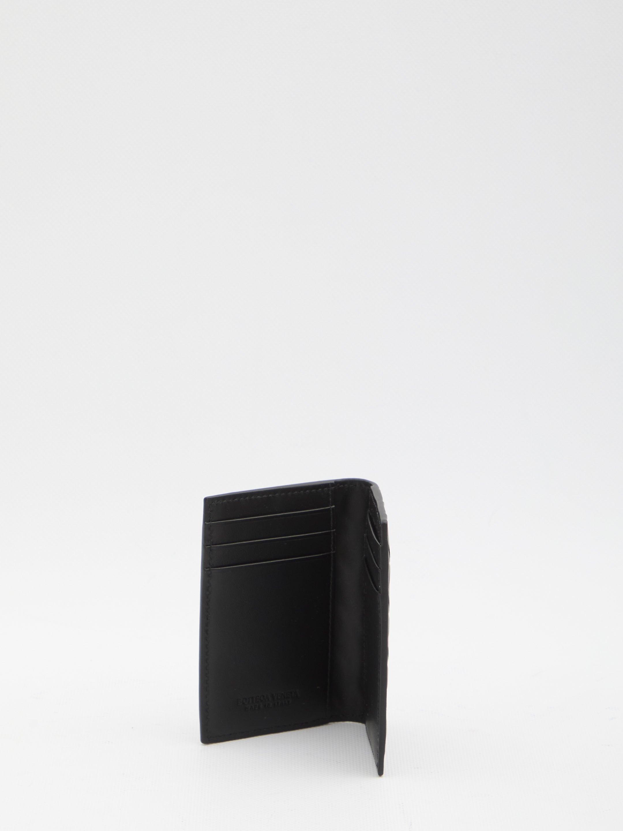 BOTTEGA VENETA Mini Intrecciato Card Holder with Flap - FW25