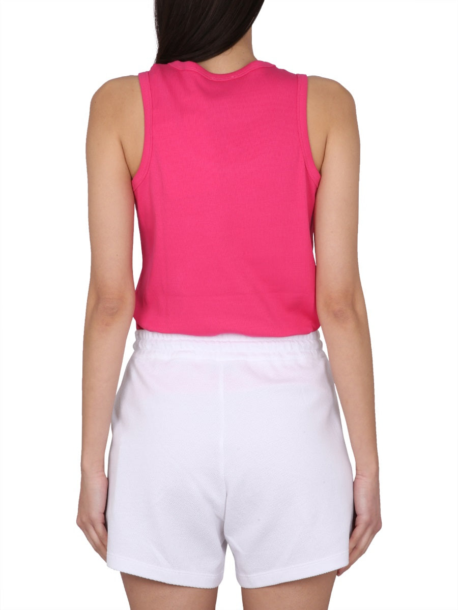 MONCLER Women’s Fuchsia Logo Print Top