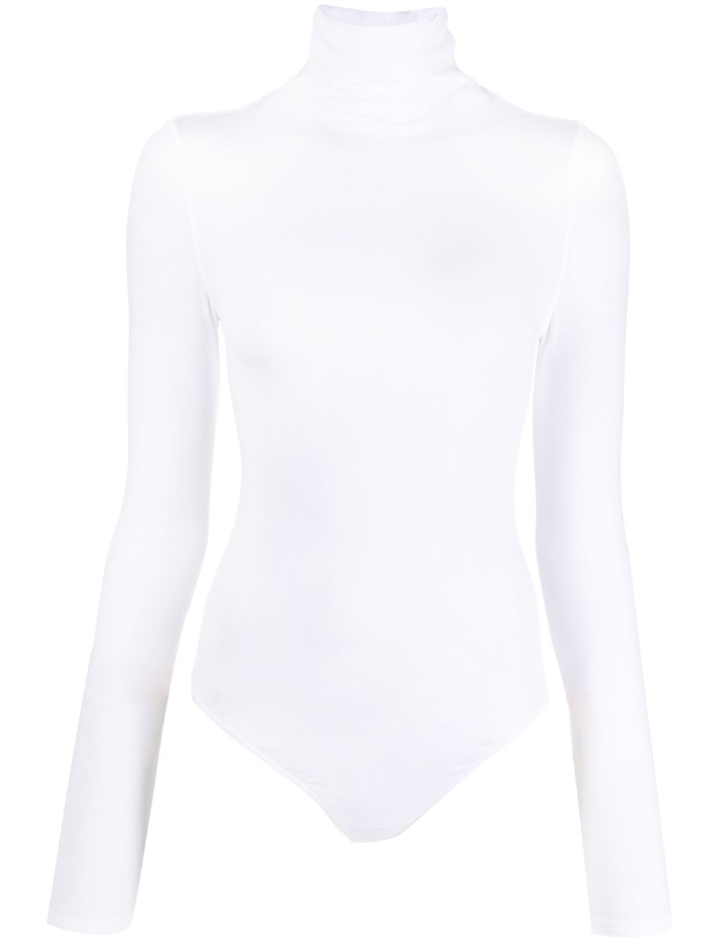 WOLFORD Cotton Blend High Neck Bodysuit for Women