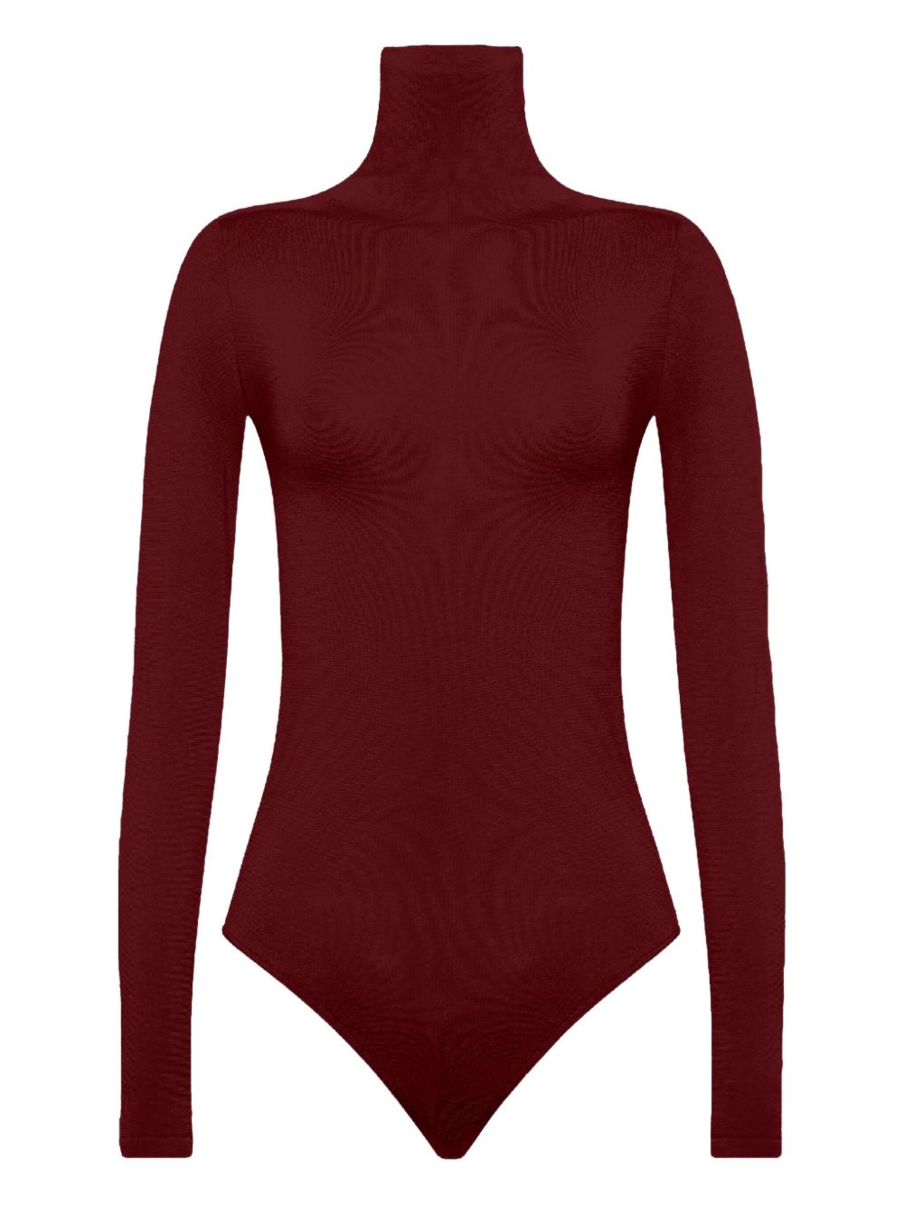 WOLFORD Cotton Blend Long Sleeve Turtleneck Bodysuit