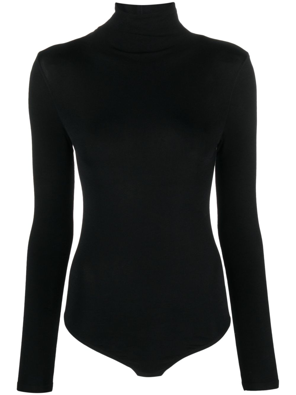 WOLFORD Cotton Blend Roll Neck Long Sleeve Bodysuit