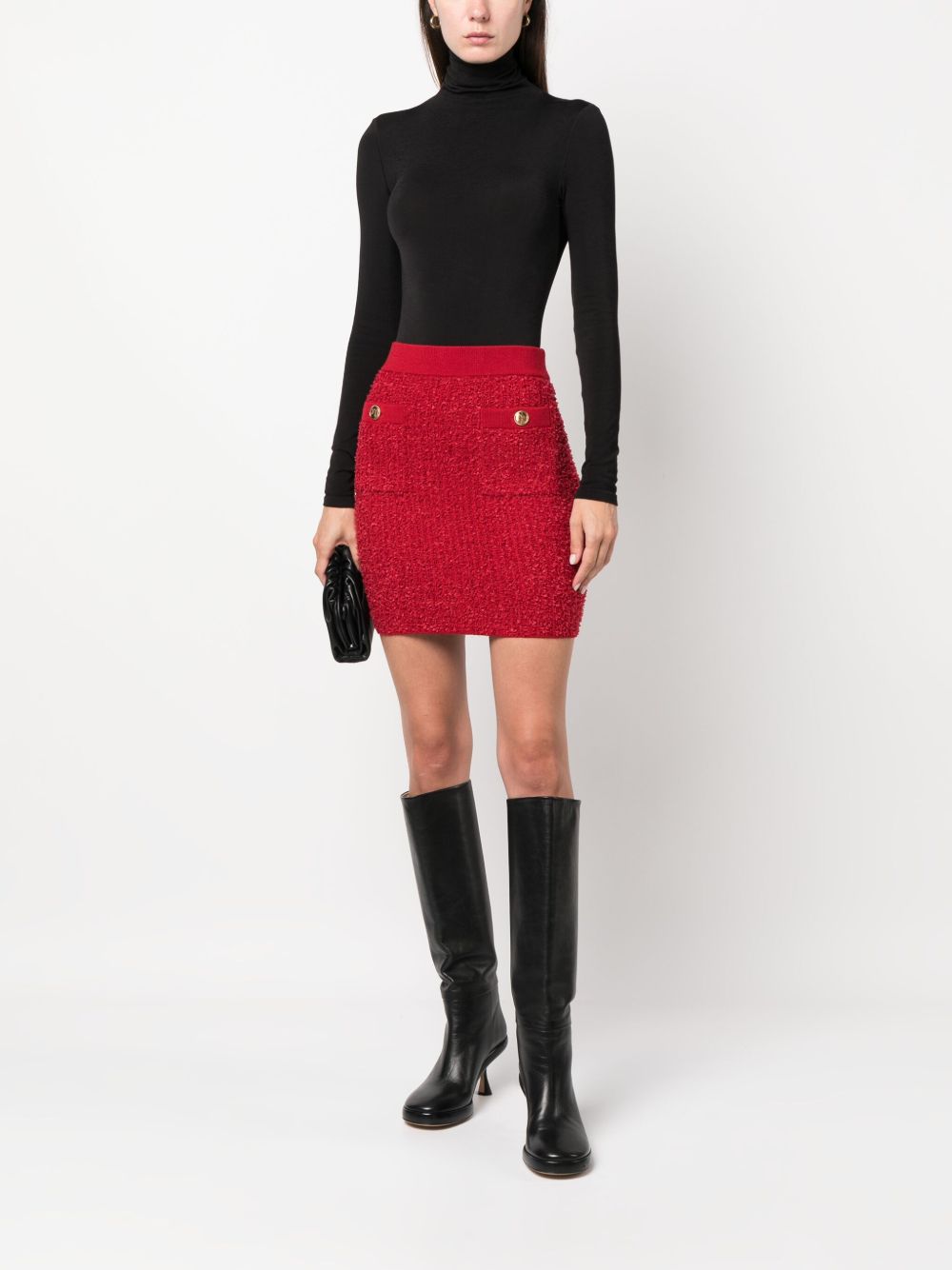 WOLFORD Cotton Blend Roll Neck Long Sleeve Bodysuit