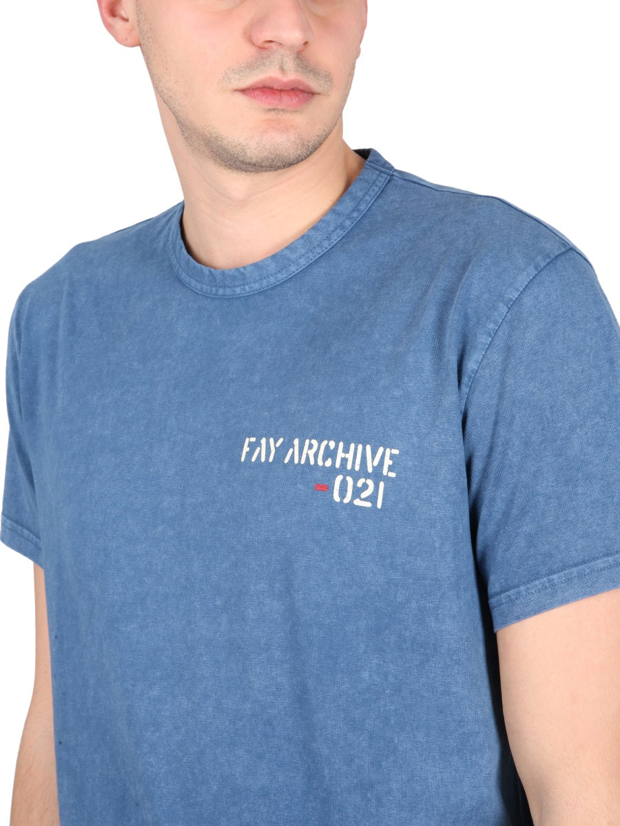 FAY Crewneck T-Shirt for Men