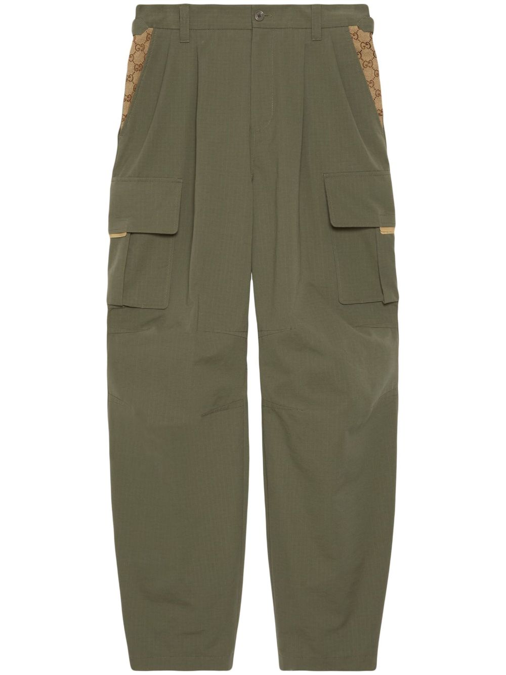 GUCCI Men's Cargo Pants with Button and Zipper Closure