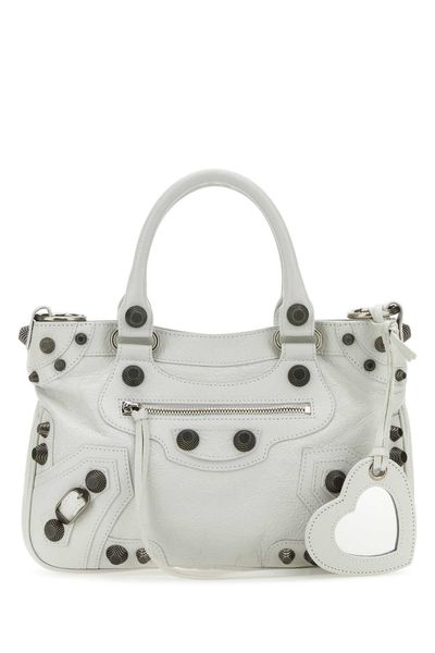 BALENCIAGA Nappa Leather Neo Cagole Mini Tote Handbag
