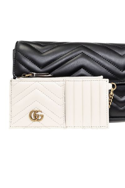 GUCCI Mini Quilted Leather Handbag with Detachable Cardholder