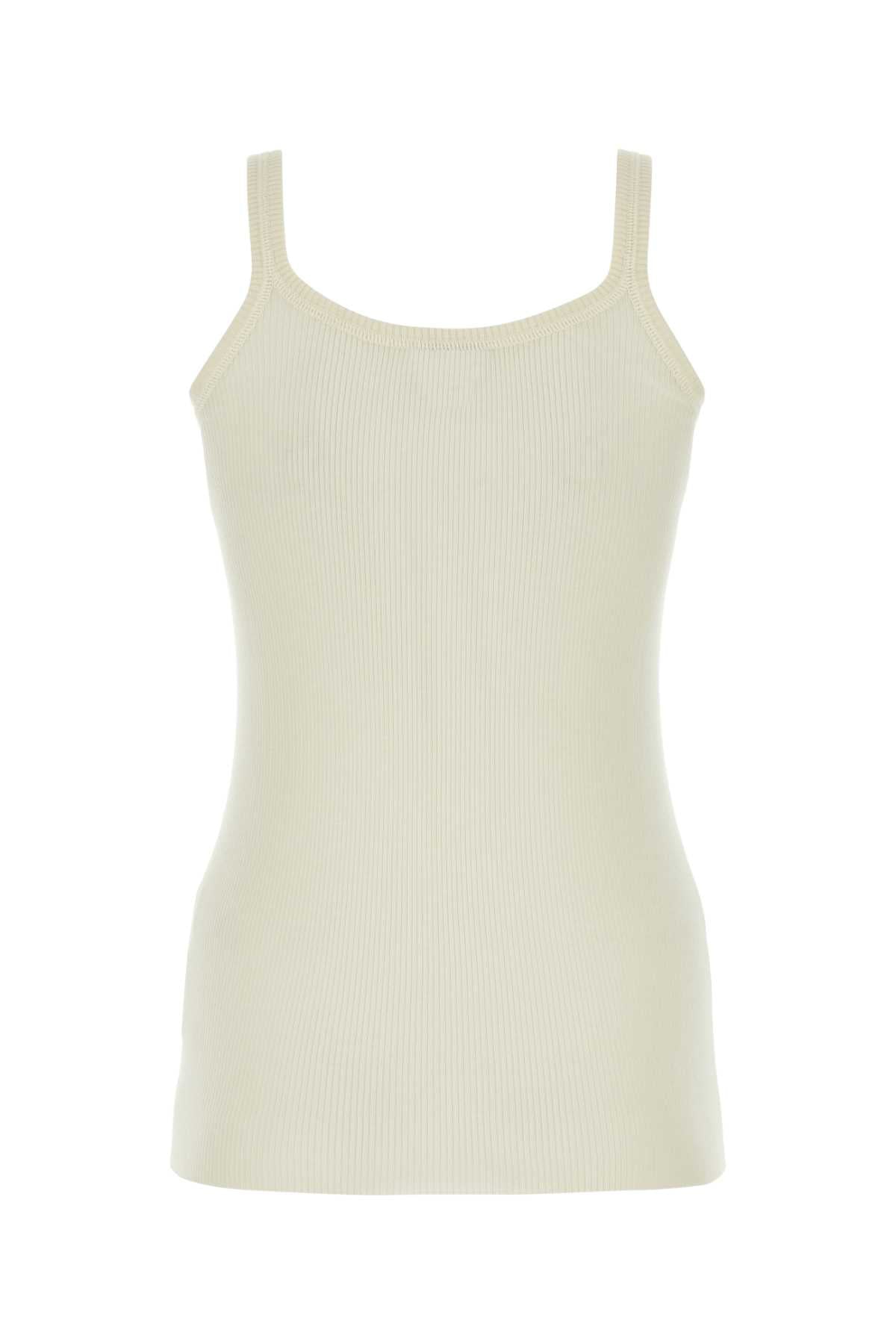 BOTTEGA VENETA Ivory Wool Tank Top
