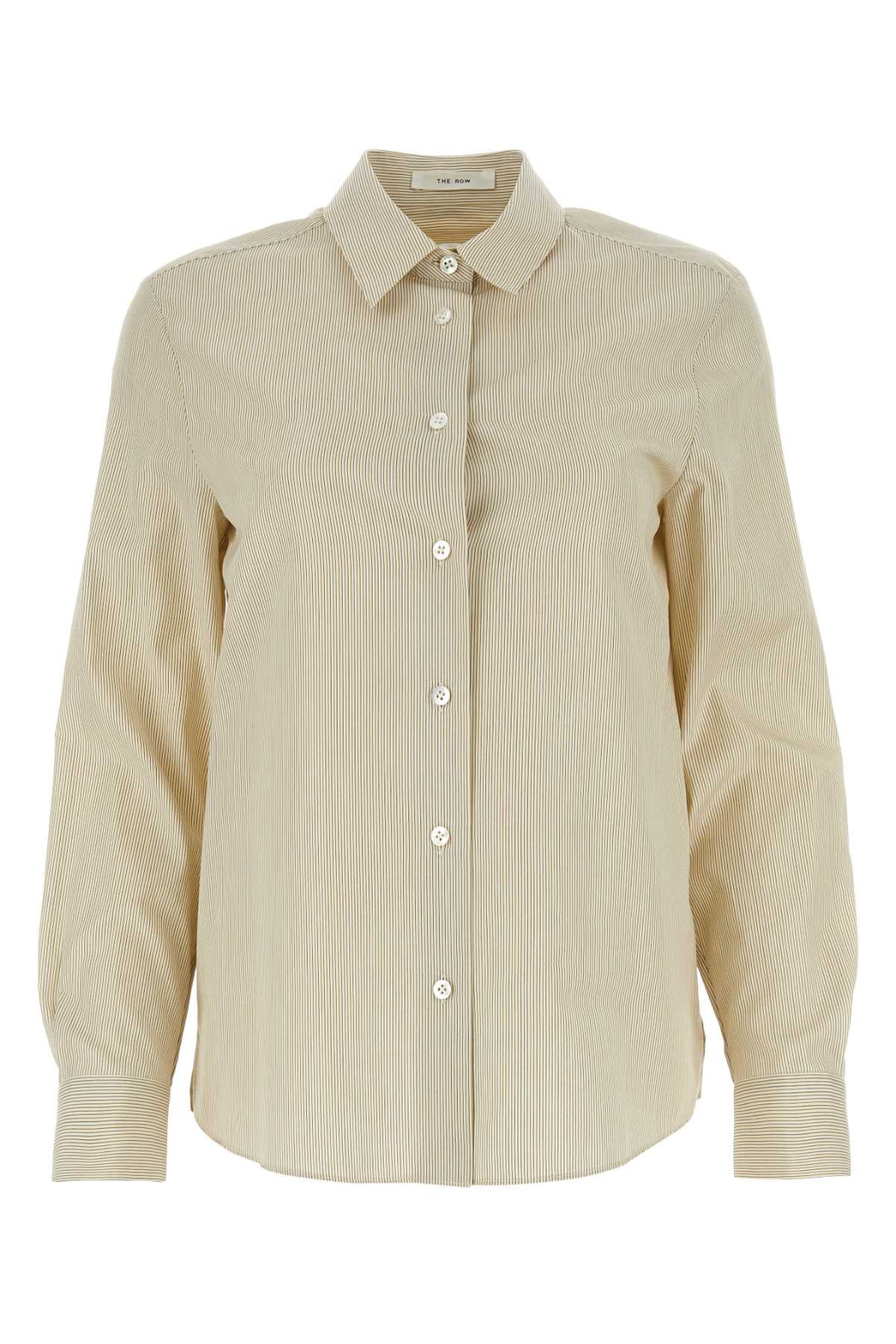 THE ROW Printed Poplin Side Shirt for Women - FW23 Edition
