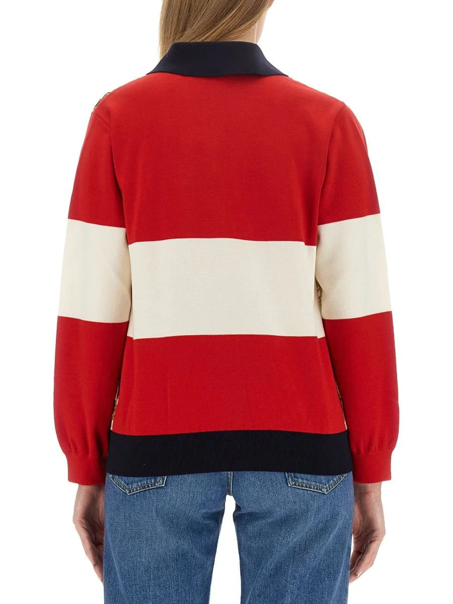 GUCCI Extra Fine Wool Cardigan with Print - Size M