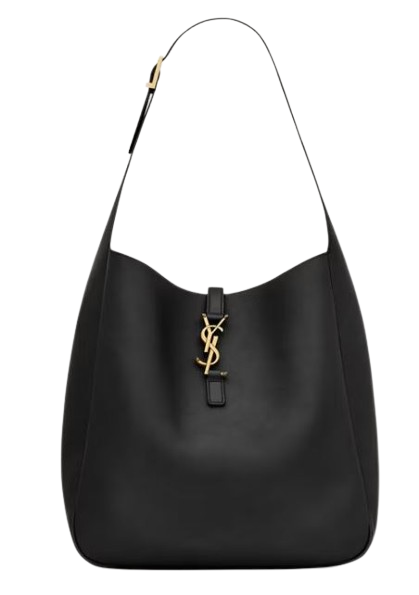SAINT LAURENT Mini Shoulder Bag with Gold Logo