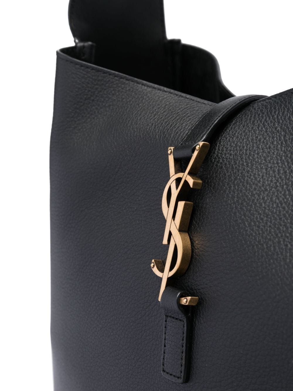 SAINT LAURENT Mini Shoulder Bag with Gold Logo