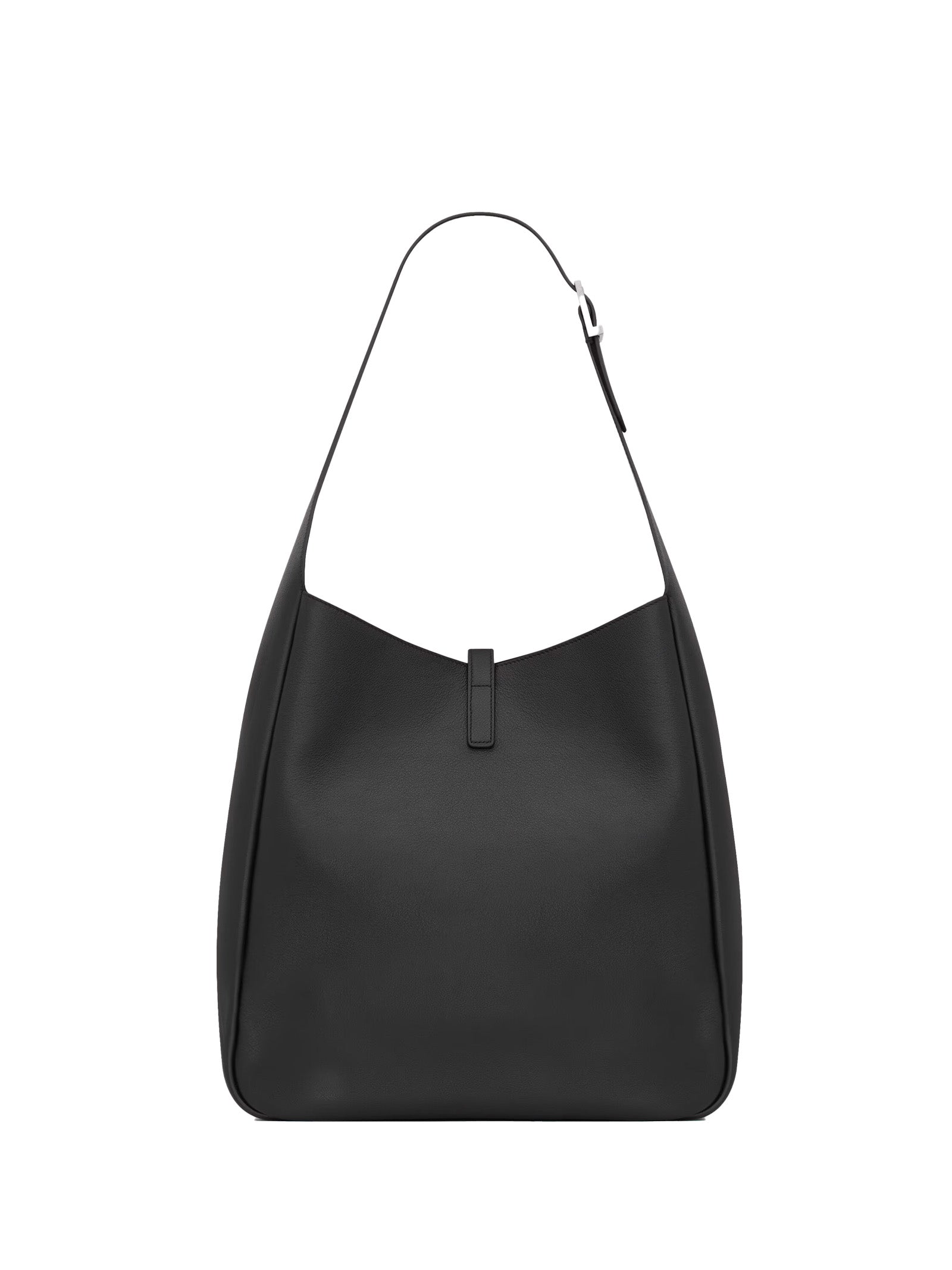 SAINT LAURENT Large Crossbody Handbag in Hammered Leather with Suede Lining