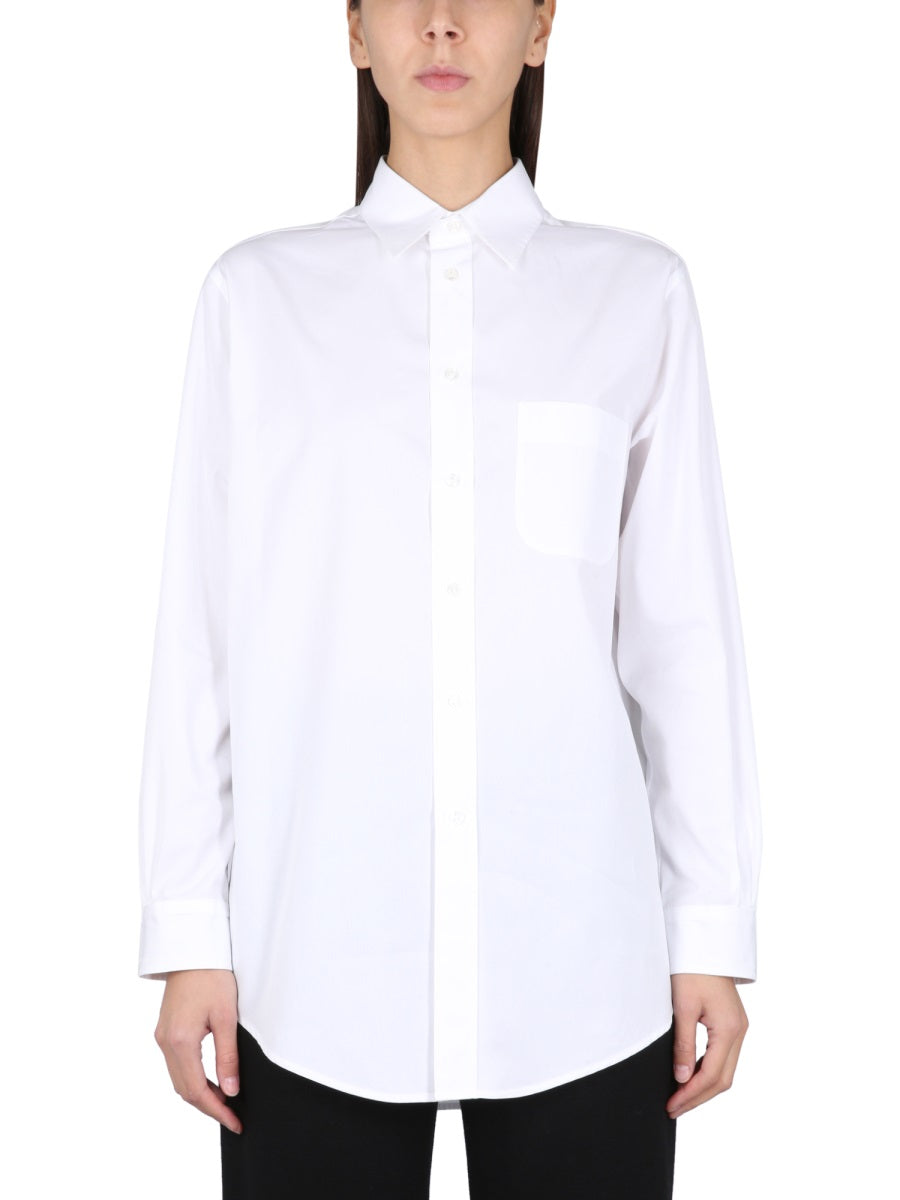 MAISON MARGIELA Pointed Collar Poplin Shirt