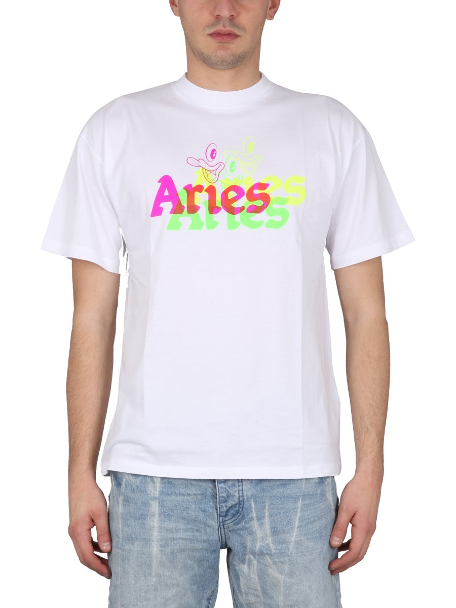 ARIES Trippy Aye Duck T-Shirt - Size 10