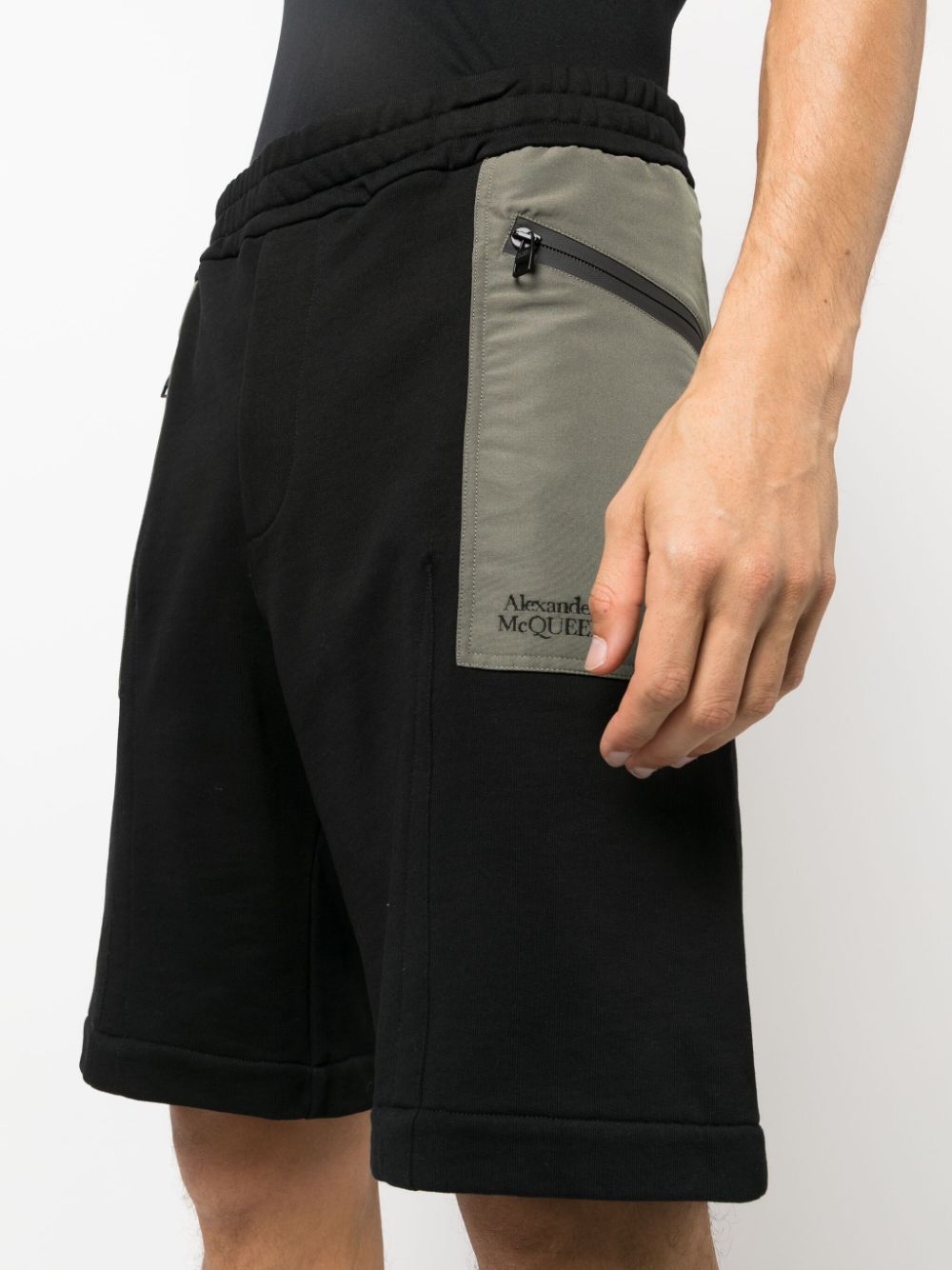 ALEXANDER MCQUEEN Organic Cotton Track Shorts for Men