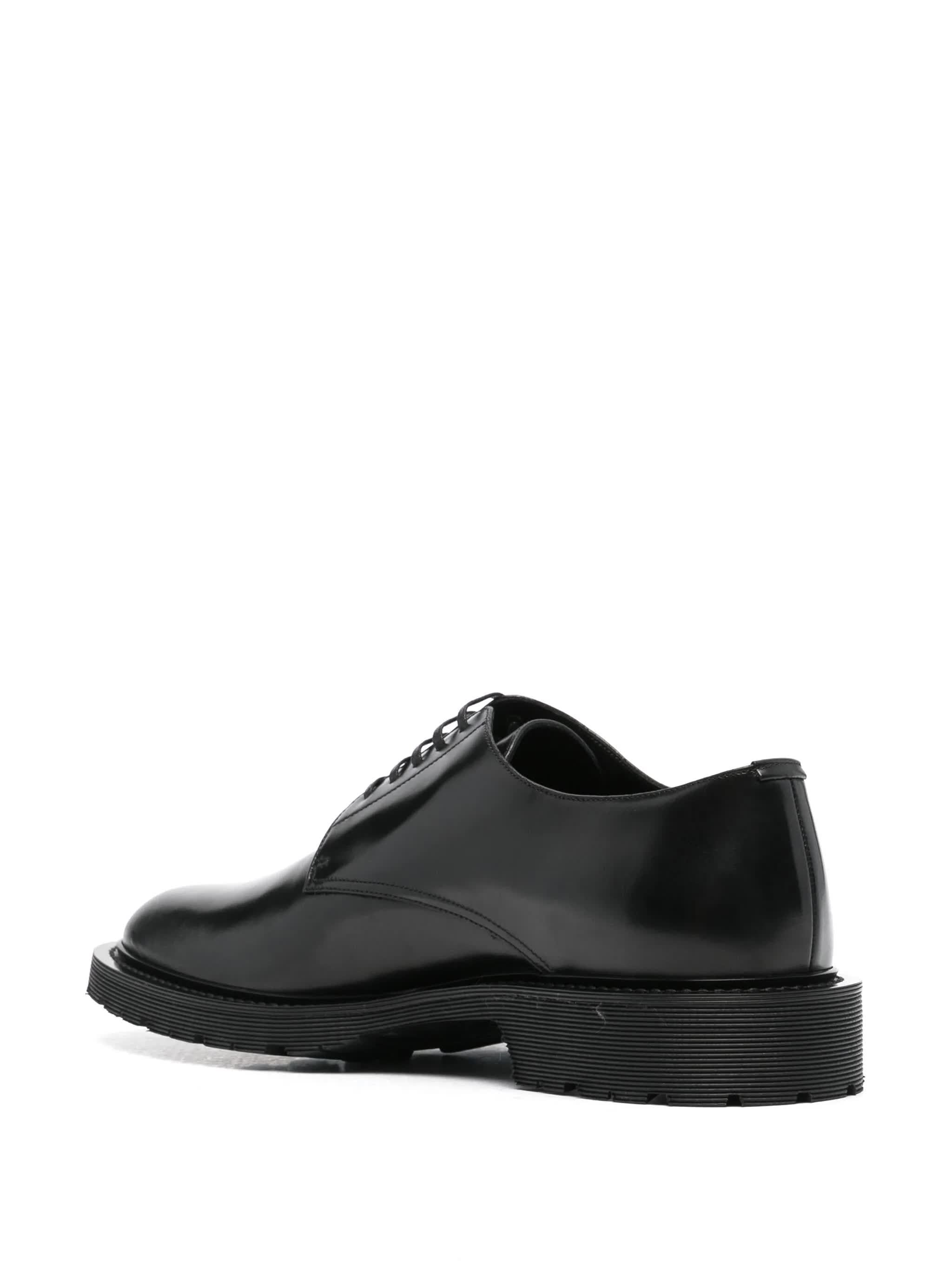 SAINT LAURENT Luxe Derby Dress Shoes for Men - Lace-Up Design
