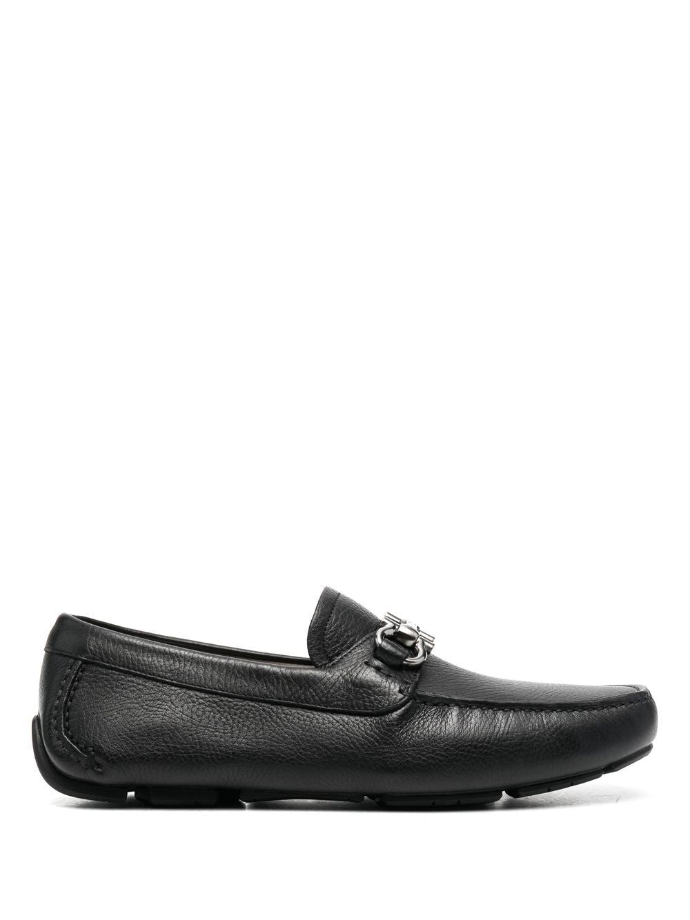 Ferragamo Leather Moccasins with Rubber Sole