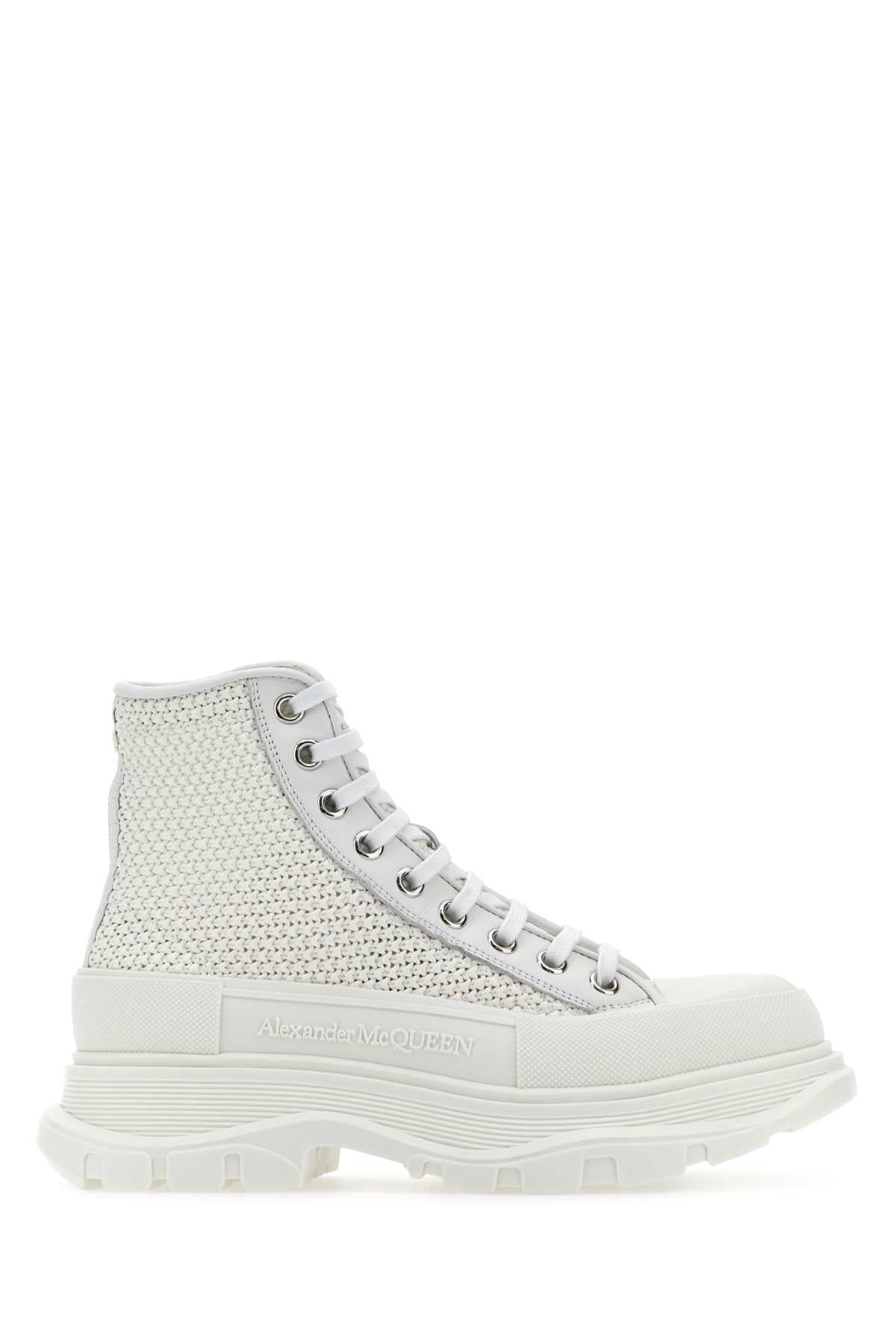 ALEXANDER MCQUEEN Raffia Tread Slick Women’s Sneakers
