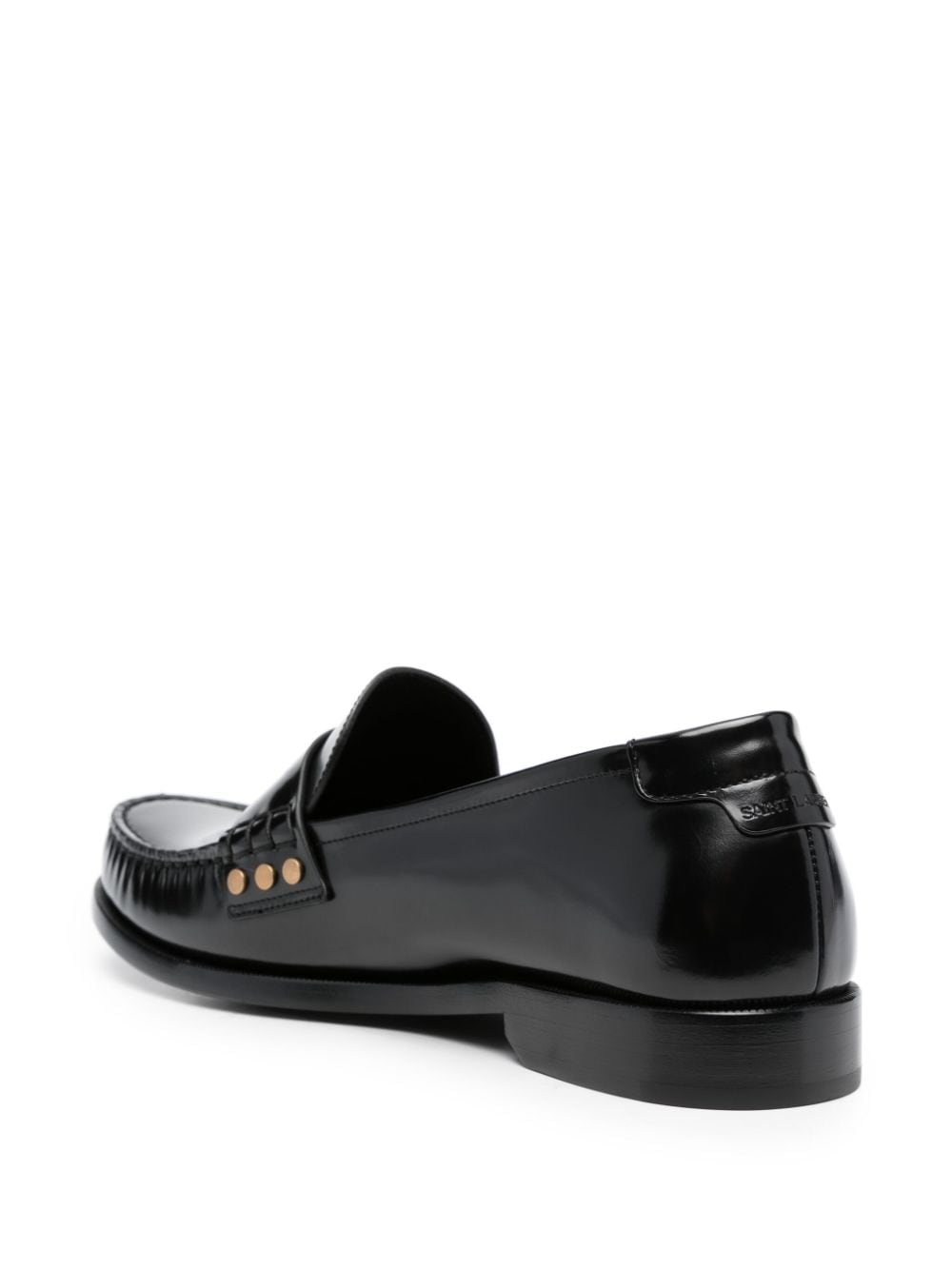 SAINT LAURENT Men's Leather Loafers - Classic Style