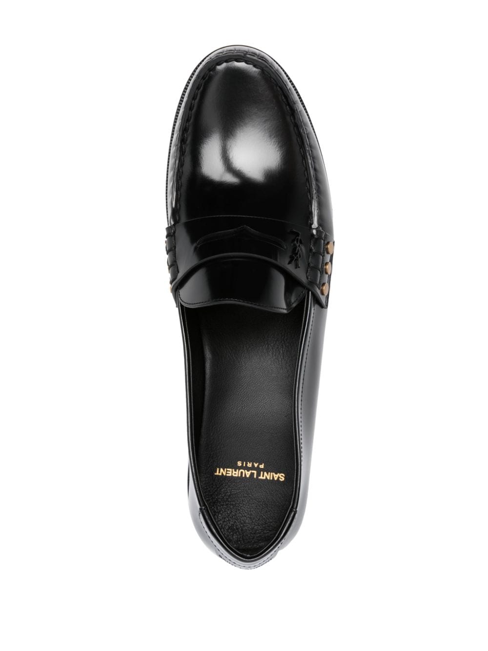 SAINT LAURENT Men's Leather Loafers - Classic Style