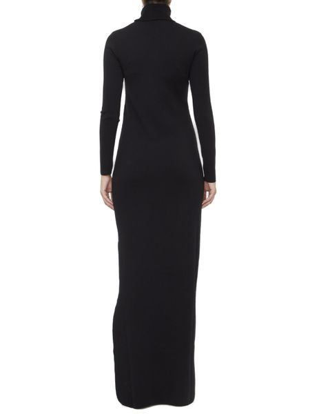 SAINT LAURENT Elegant Wool Long Dress for Women