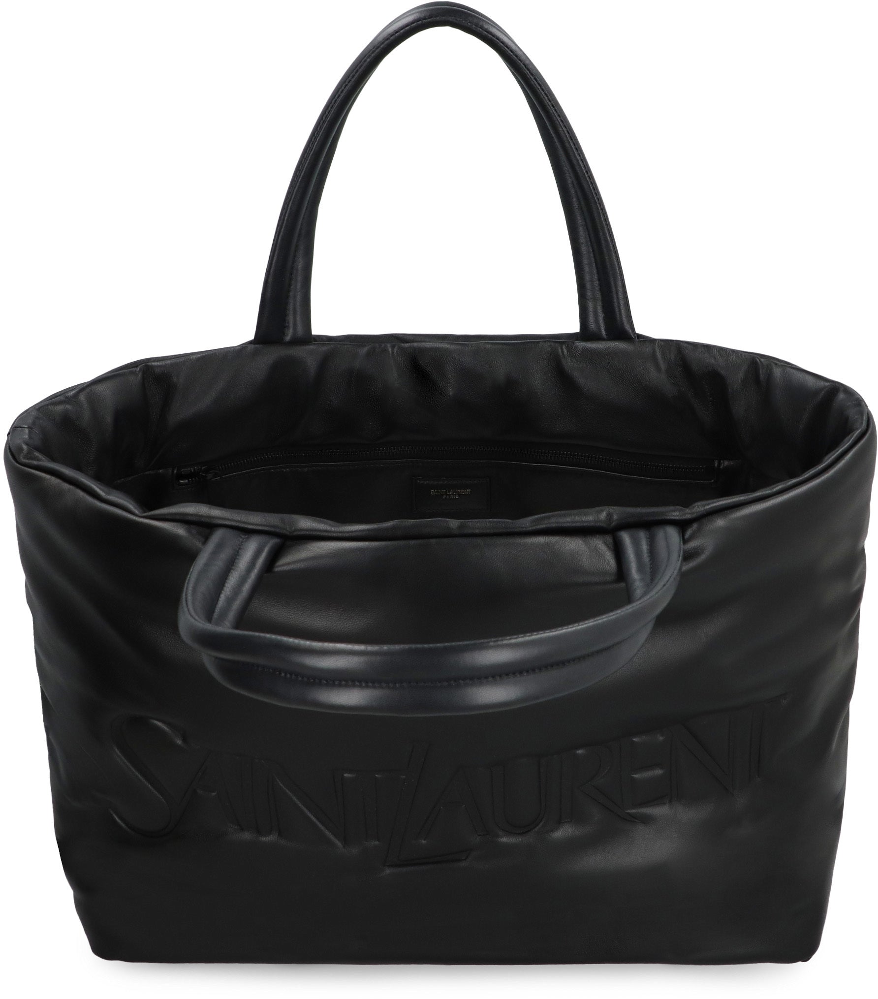 SAINT LAURENT Luxury Nappa Leather Shopping Handbag