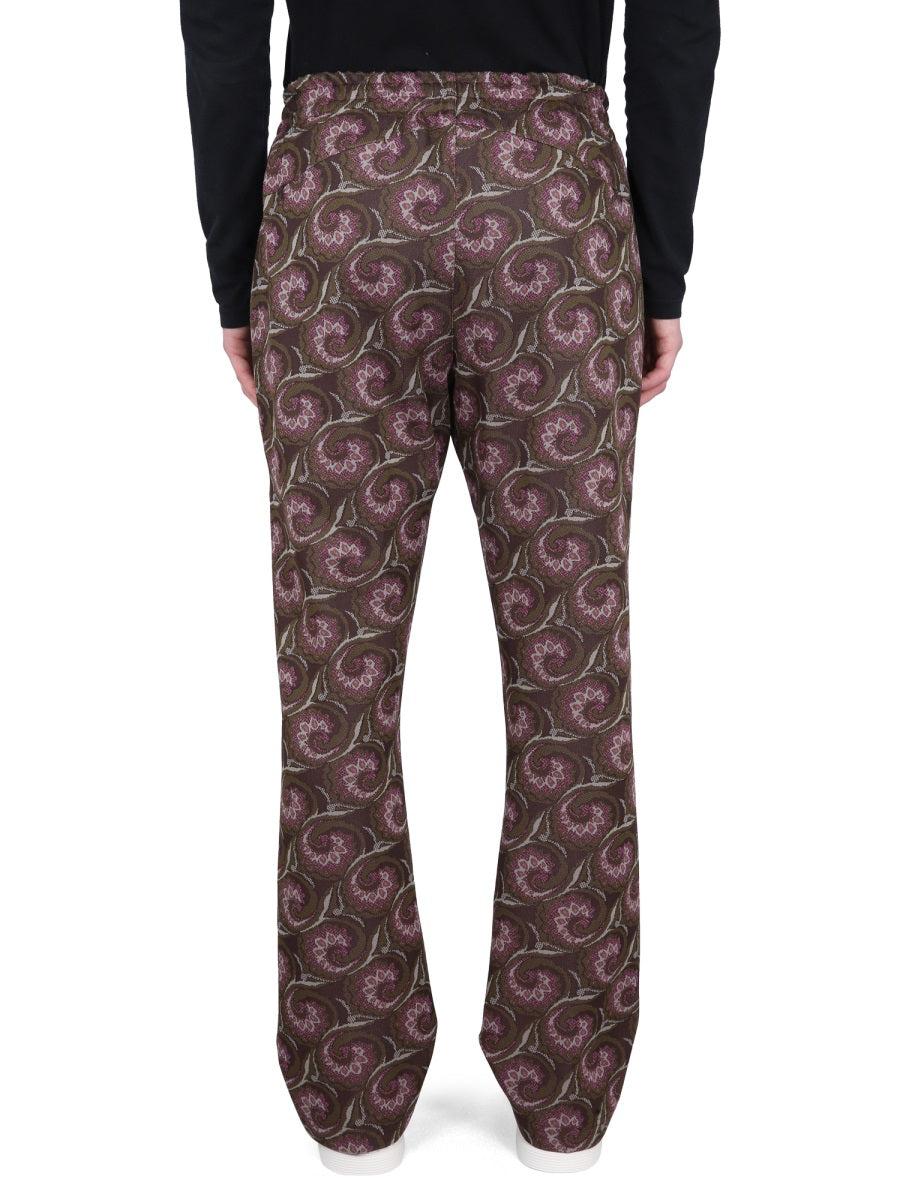 BARACUTA X NEEDLES Elastic Waistband Track Pants with Logo