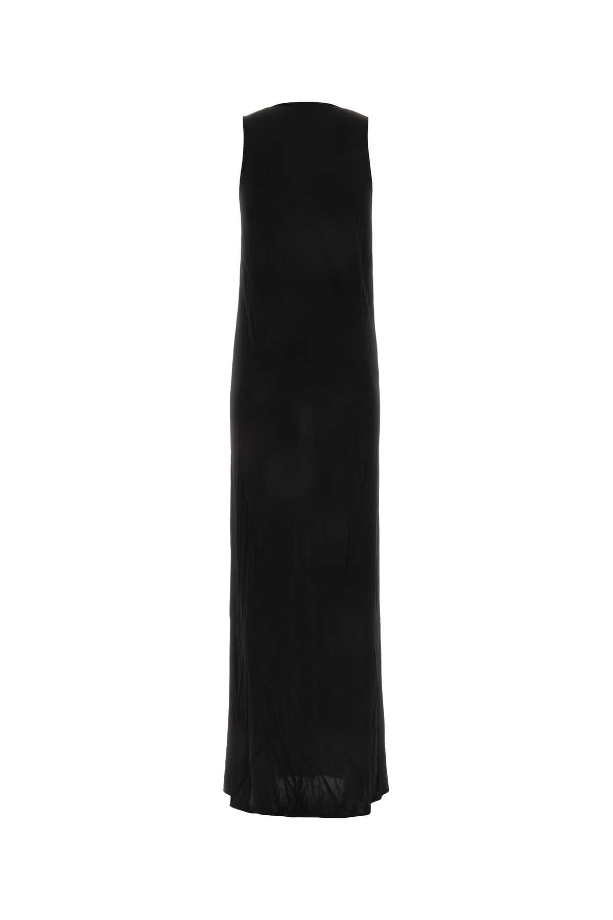 SAINT LAURENT Elegant Long Viscose Dress for Women - Fall 2025