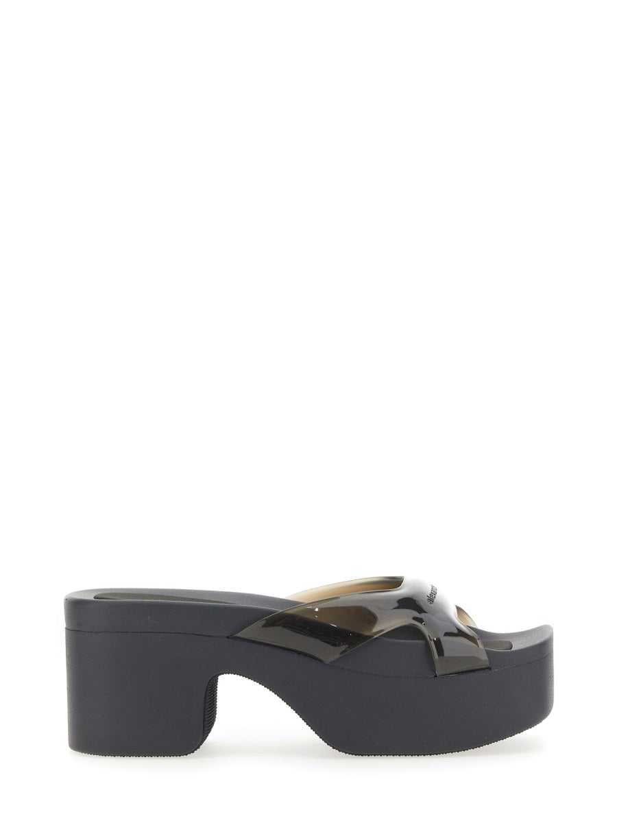 ALEXANDER WANG Platform Sandal with Square Toe - 8.5 CM Heel
