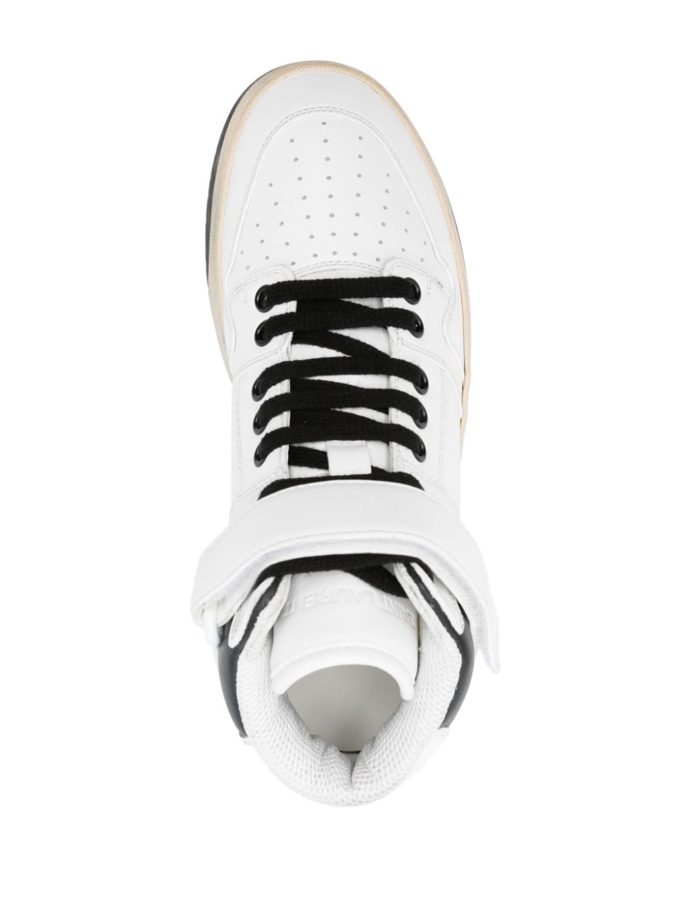 SAINT LAURENT Leather Panelled Design Sneakers for Women