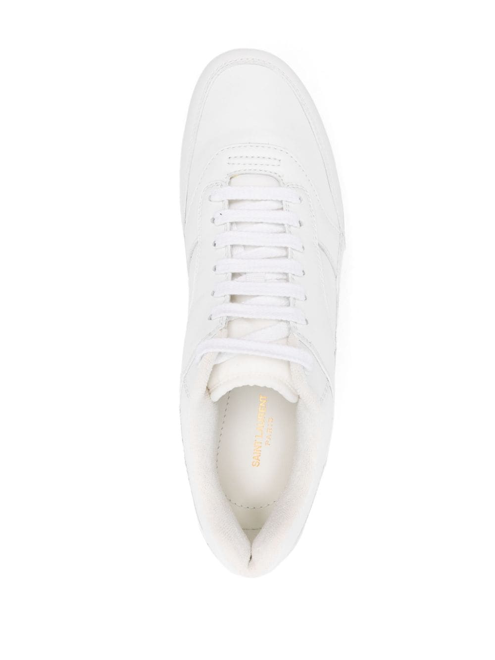 SAINT LAURENT Sleek Leather Flat Sneakers for Men