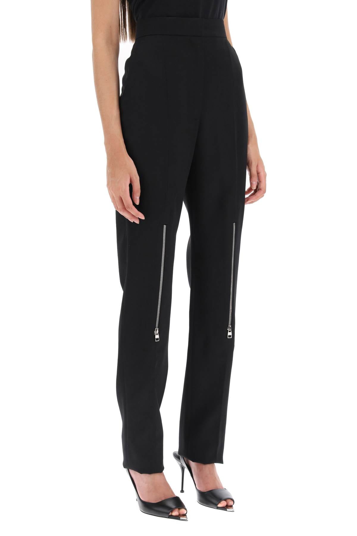 ALEXANDER MCQUEEN Wool Tailored Pants for Women - FW23 Collection