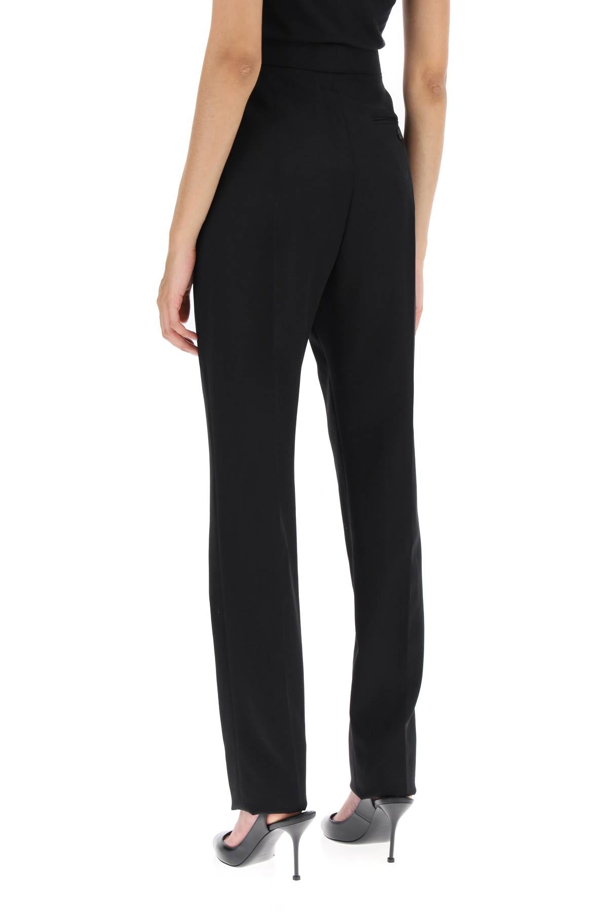 ALEXANDER MCQUEEN Wool Tailored Pants for Women - FW23 Collection