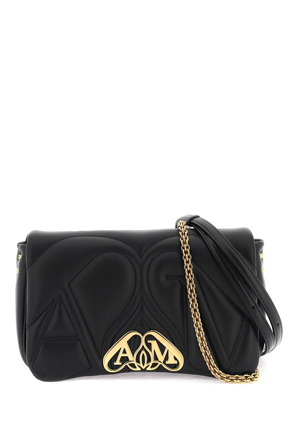 ALEXANDER MCQUEEN Mini Leather Seal Shoulder Handbag