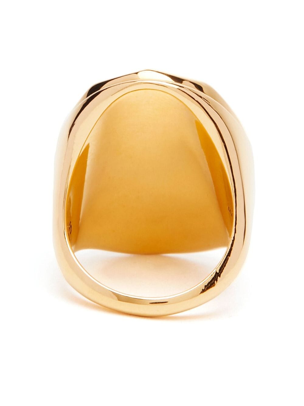 ALEXANDER MCQUEEN Faceted Stone Logo Ring for Women