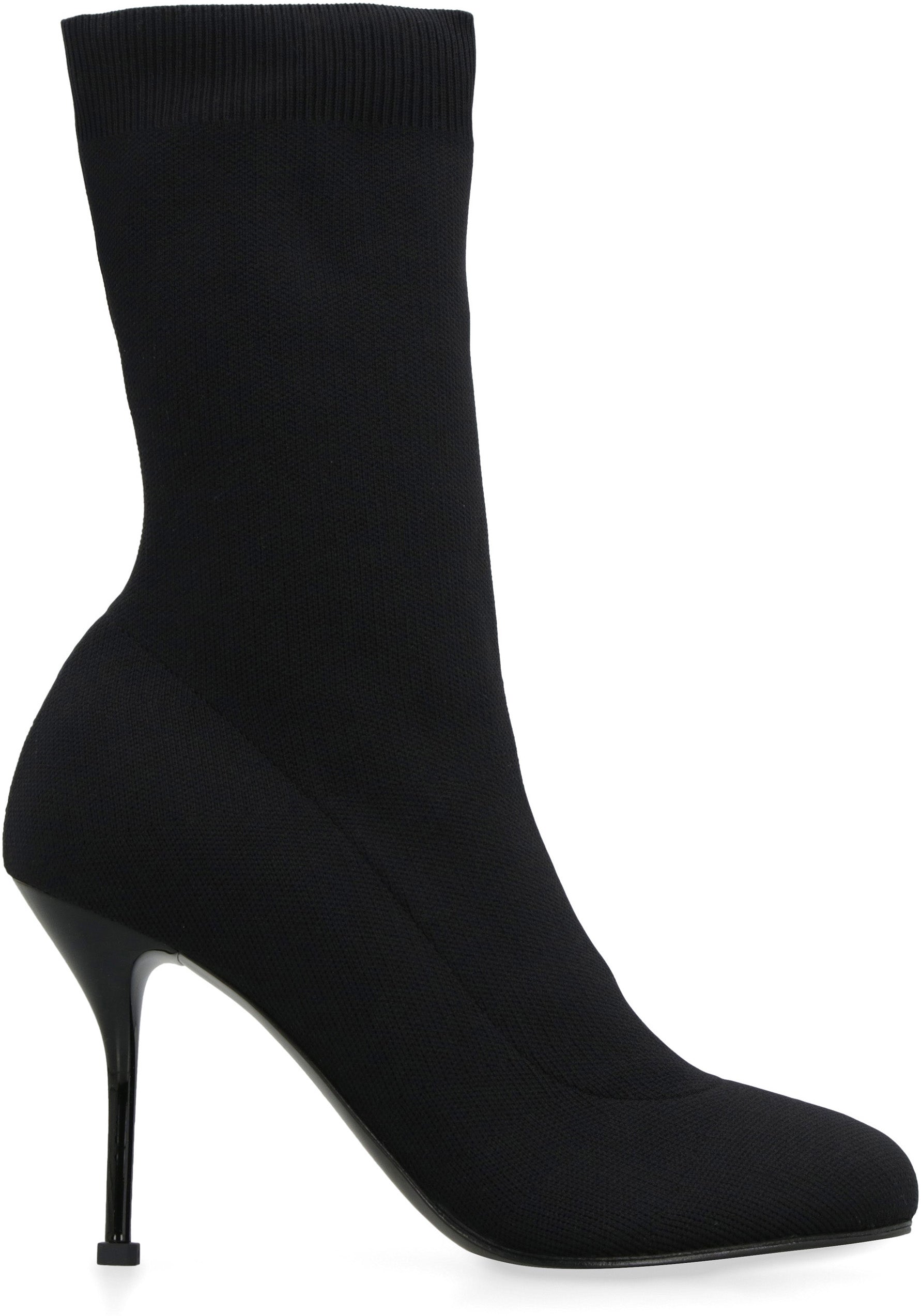 ALEXANDER MCQUEEN Stretch Nylon Ankle Boots for Women