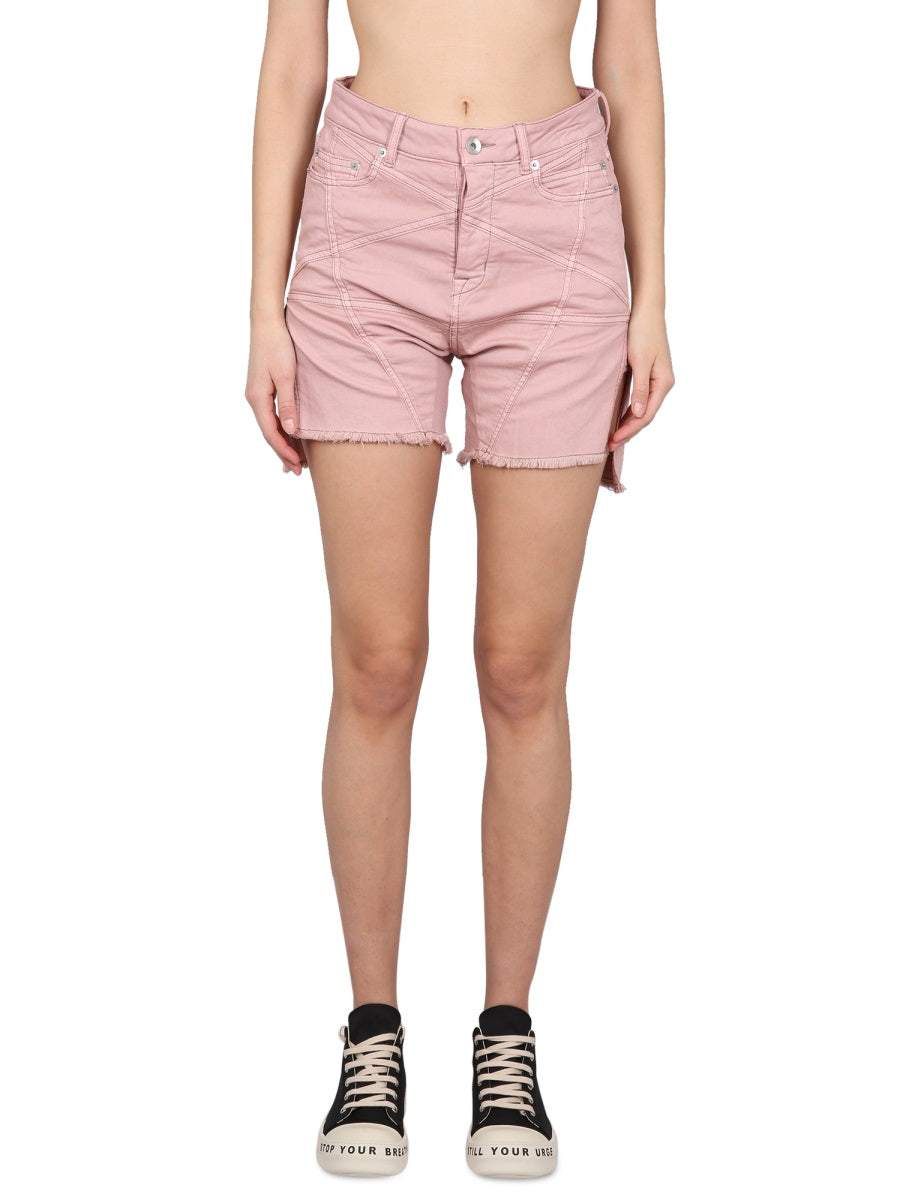 RICK OWENS DRKSHDW Trendy Mini Denim Shorts