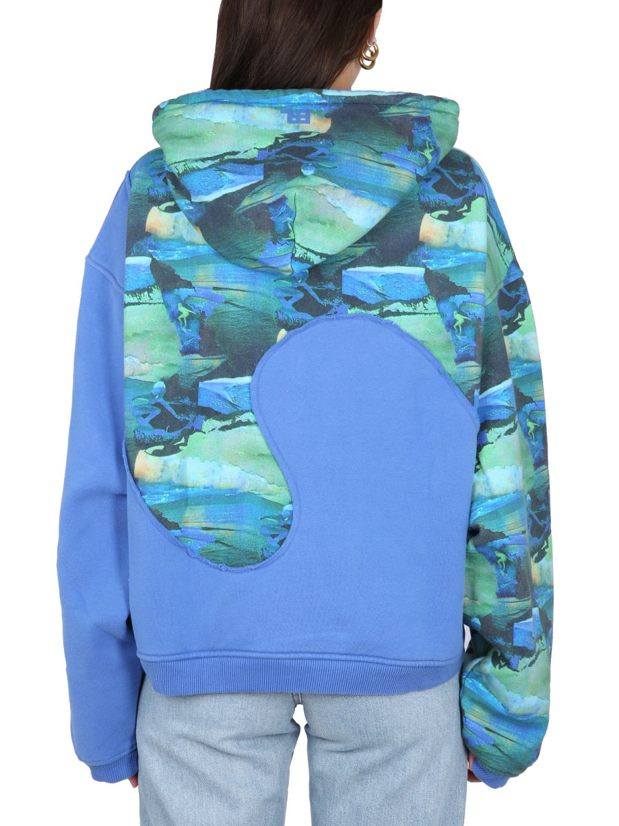ERL Unisex Drawstring Hoodie with Graphic Print