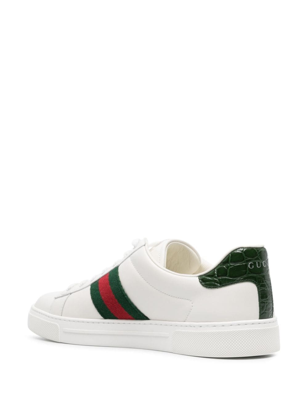 GUCCI Elevated Women's Ace Sneakers with Web Detail - 3 cm Sole
