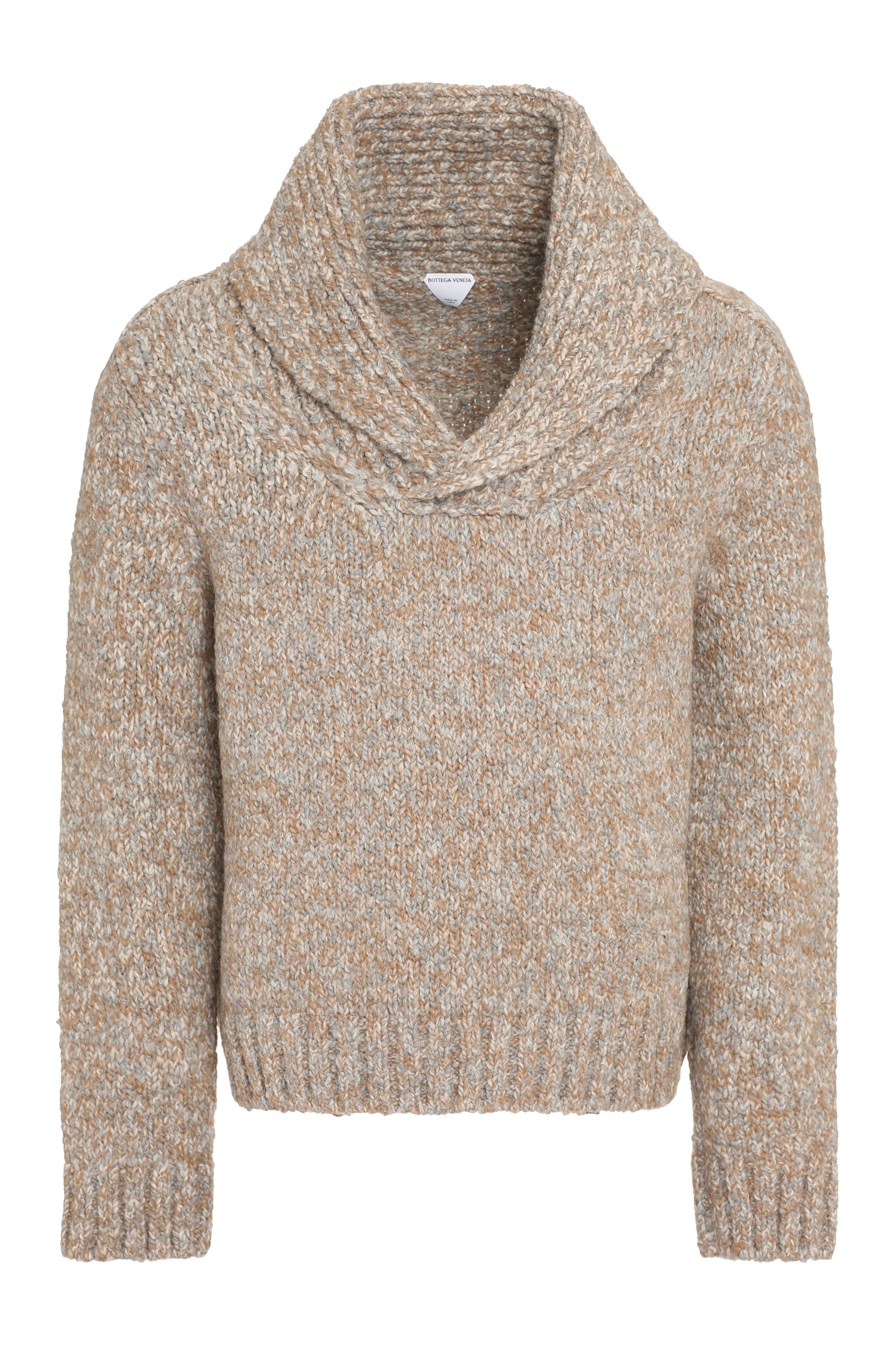 BOTTEGA VENETA Wool Blend Sweater with Ribbed Edges for Men