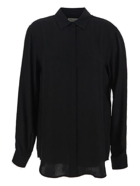 SAINT LAURENT Silk Shirt for Women - FW23 Collection