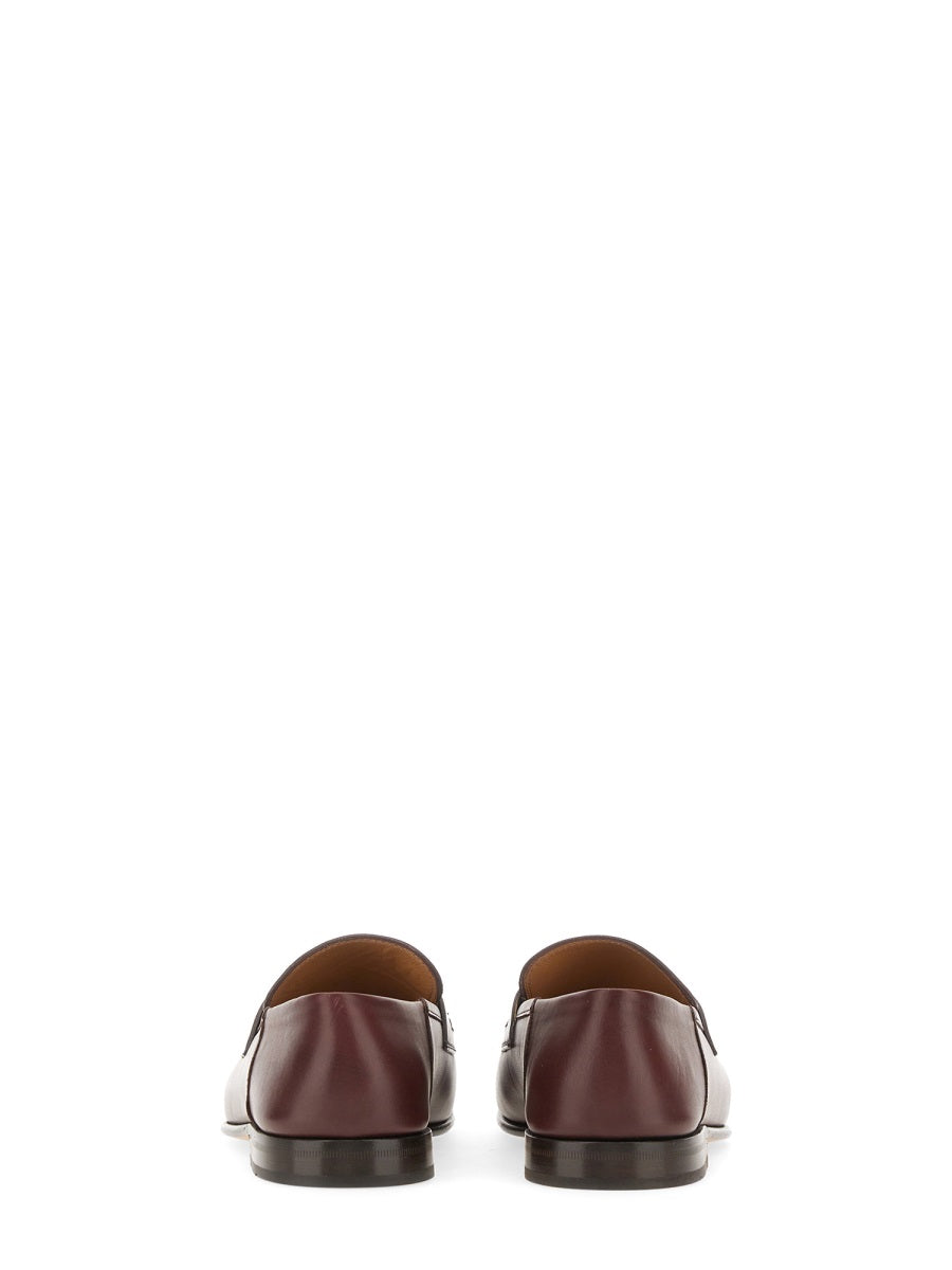Ferragamo Gancini Hook Ornament Moccasins with 2 cm Heel