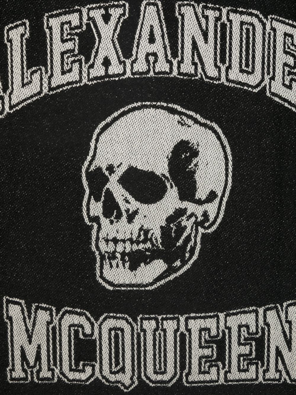 ALEXANDER MCQUEEN Skull Pattern Wool Scarf