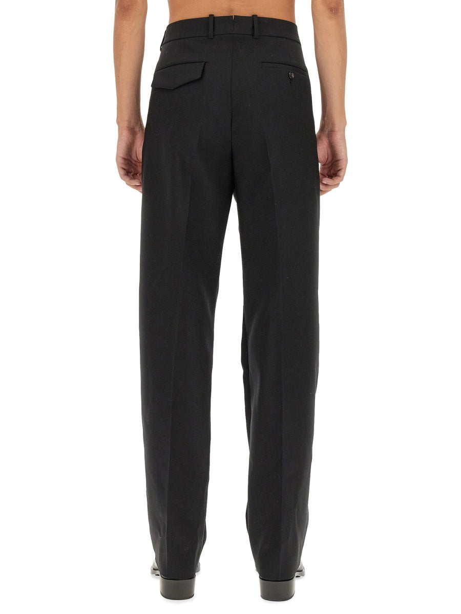 ALEXANDER MCQUEEN Regular Fit Wool Pants in Size 50