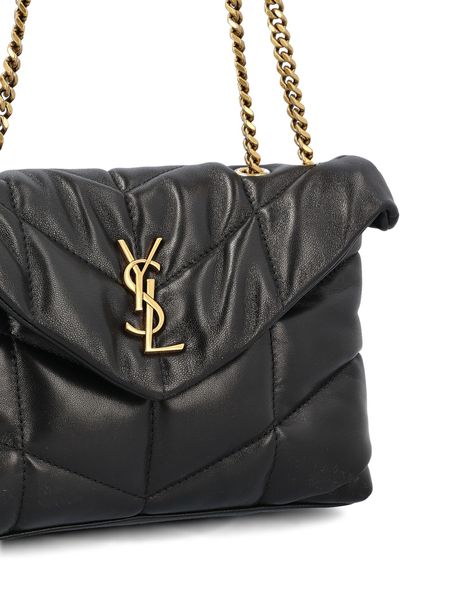 SAINT LAURENT Quilted Mini Puffer Toy Shoulder Handbag - 27.5cm Width