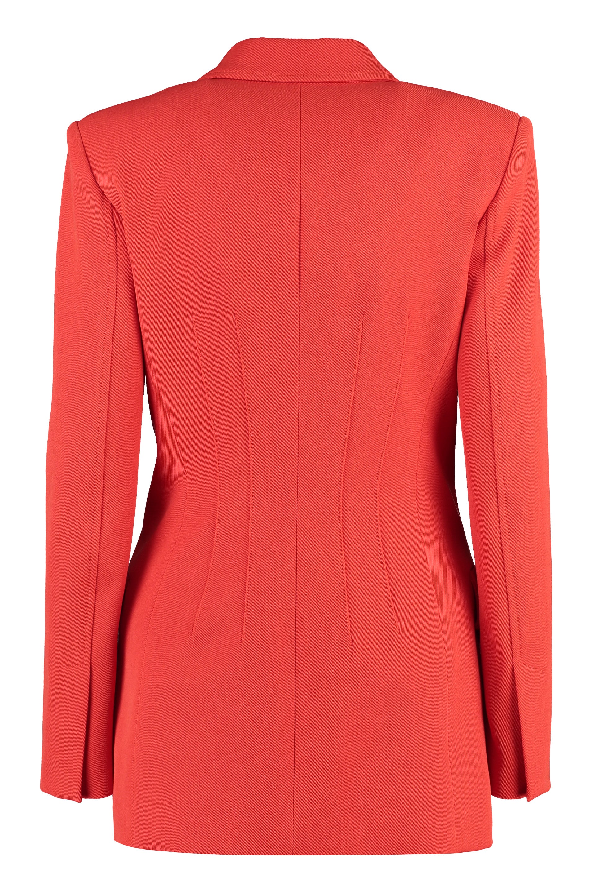 GENNY Double-Breasted Wool Blazer