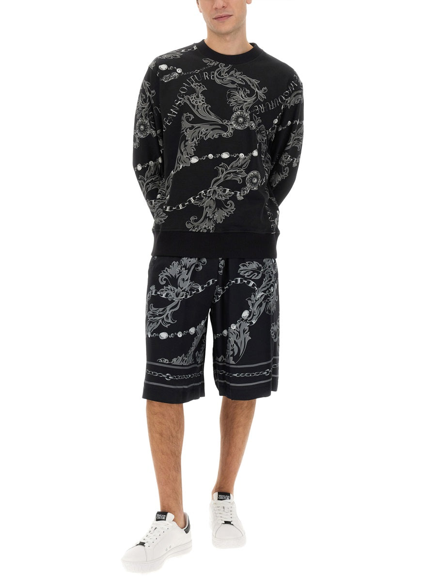 VERSACE JEANS COUTURE Chain Couture Bermuda Shorts - Size 48