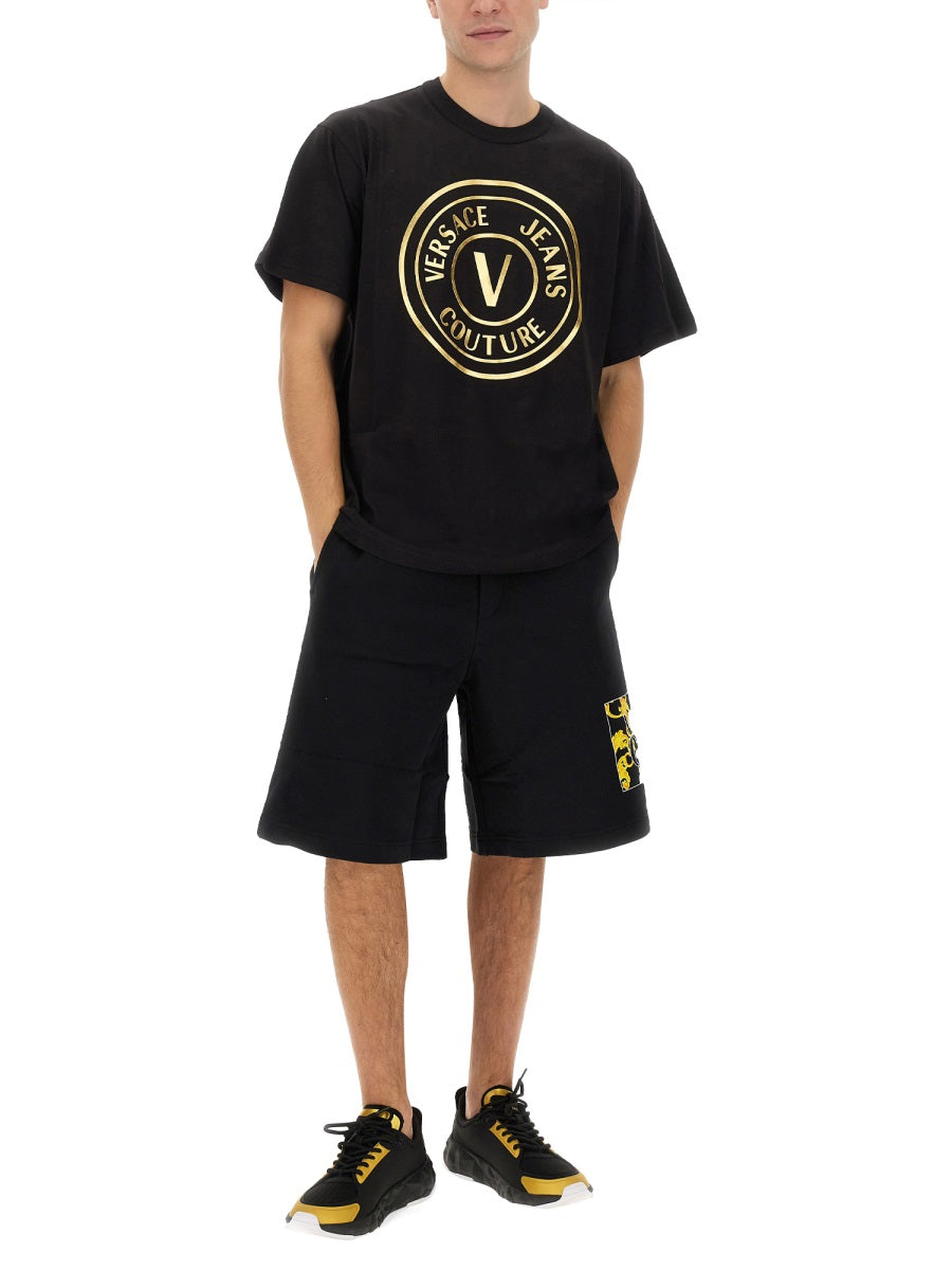 VERSACE JEANS COUTURE Bermuda Shorts with Logo - Size L